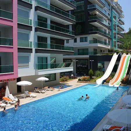 아파트 Luxury Apt In Konak Seaside Homes With A Sea Front View And A Private Beach